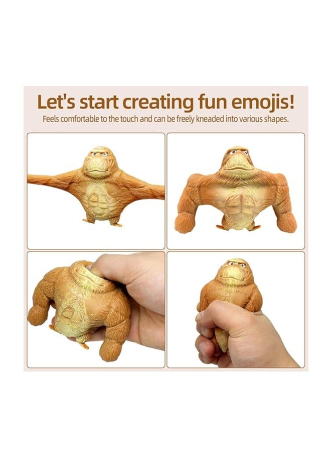 HASSM Mikakus Stretchy Sand Filled Squishy Monkey Toy, Squishy Squeeze Toys for Anxiety and Stress Relief, Squishy Toys for Adults and Kids, Perfect Easter and Birthday Gift - Image 5